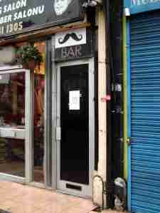 moustache bar door